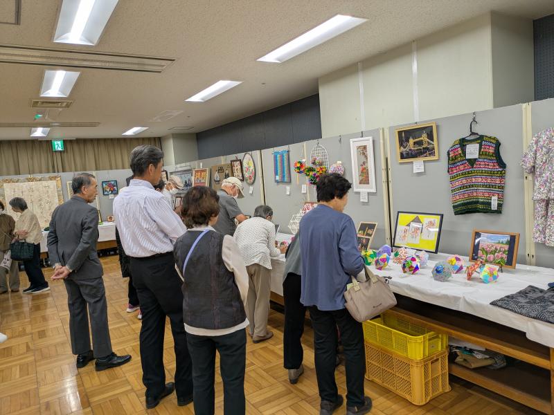生きがいふれあいフェスティバルの会場にて