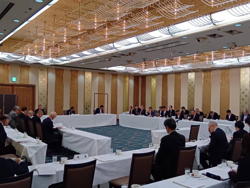 全国市長会関東支部の役員会にて