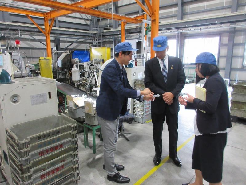 相洋産業（株）のダイカスト工場内を拝見