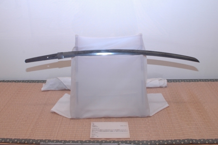 One of the exhibits—a sword