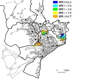 最先着隊の現場到着時間の短縮効果