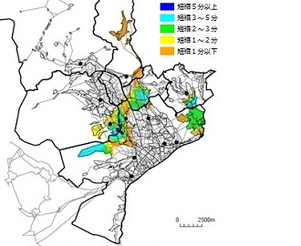 第２着隊の現場到着時間の短縮効果