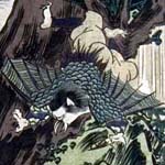 大錦二枚続柱絵(部分)