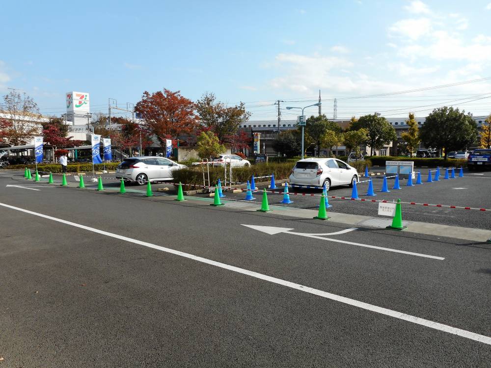 自動ブレーキ体験コーナー