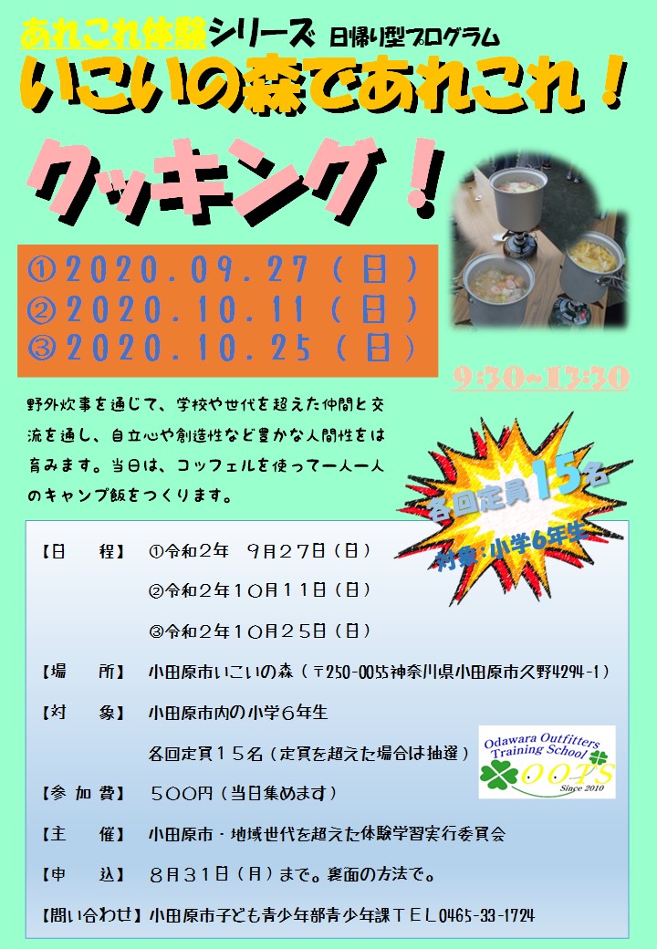 あれこれクッキングチラシ