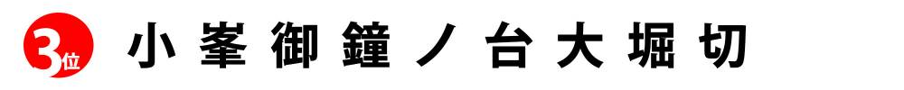 3位小峰大堀切