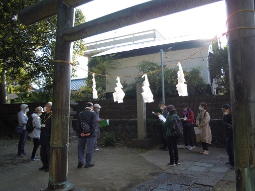 栢山神社にて