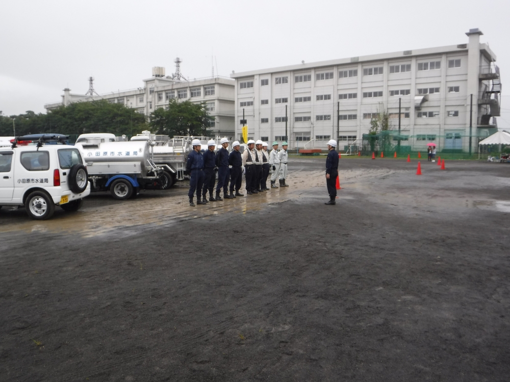 応急給水作業の開始