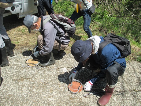 くくり罠の準備