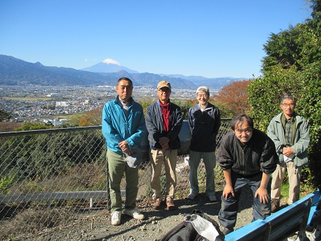 神尾氏と見晴台にて