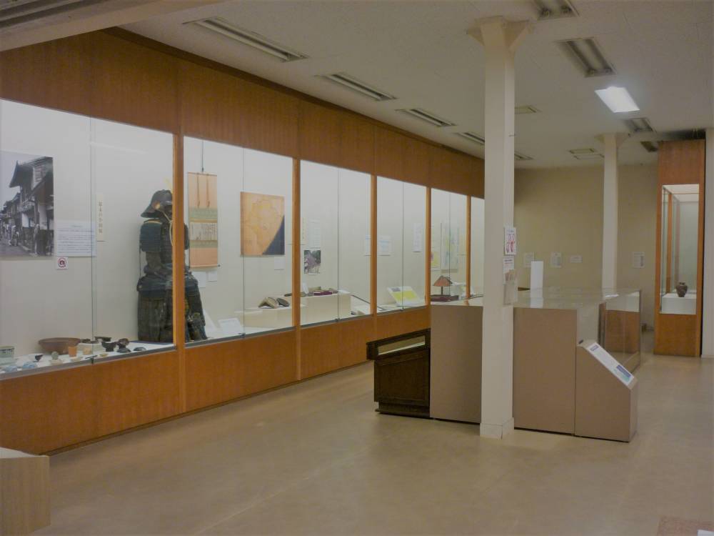 郷土文化館の展示室風景