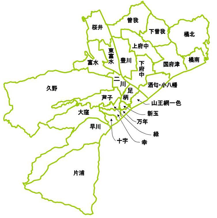 自治会連合会区割図