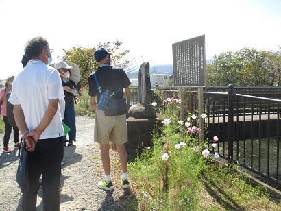 油菜栽培地の碑