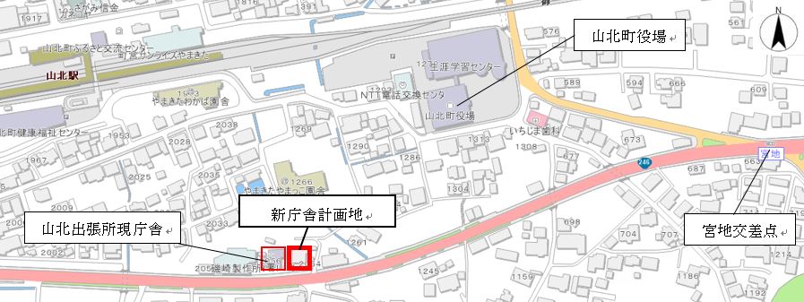 山北出張所案内図