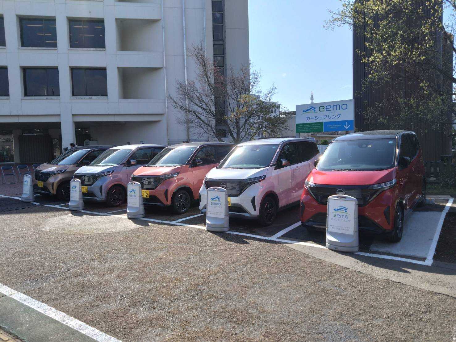 導入された車両(日産サクラ5台)