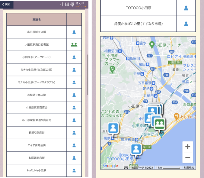 市内各所の混雑情報