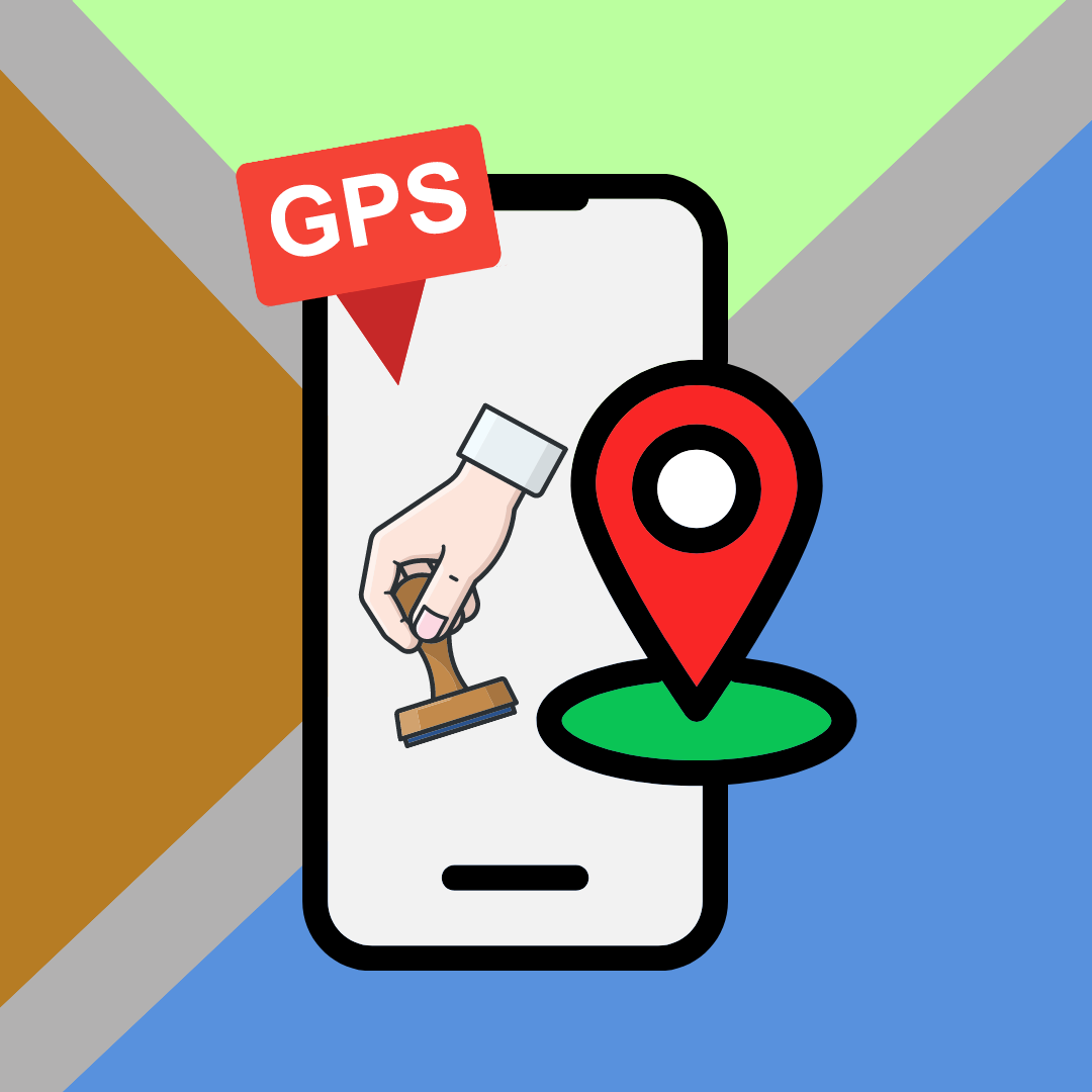 STEP３：GPSでスタンプゲットロゴ画像