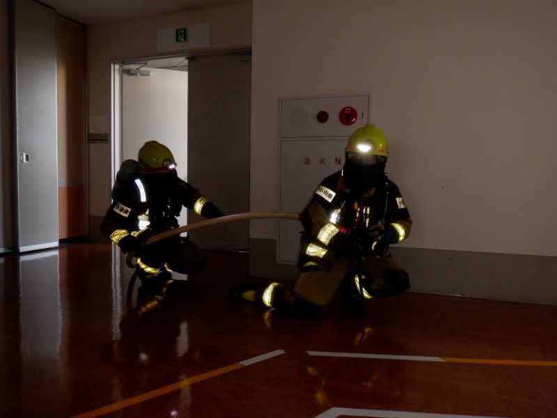 誰かいますか 逃げ遅れ者の検索と火点の検索を行う写真