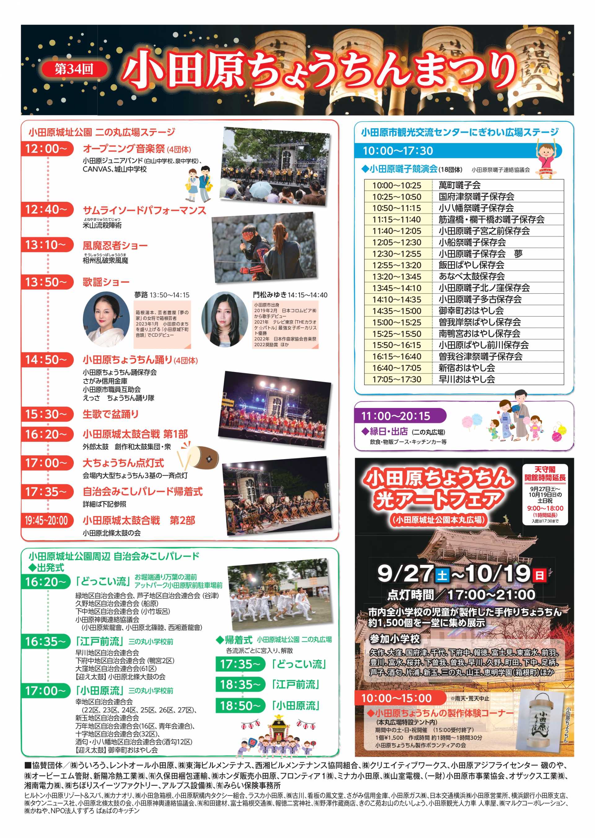 第34回小田原ちょうちんまつりチラシ裏