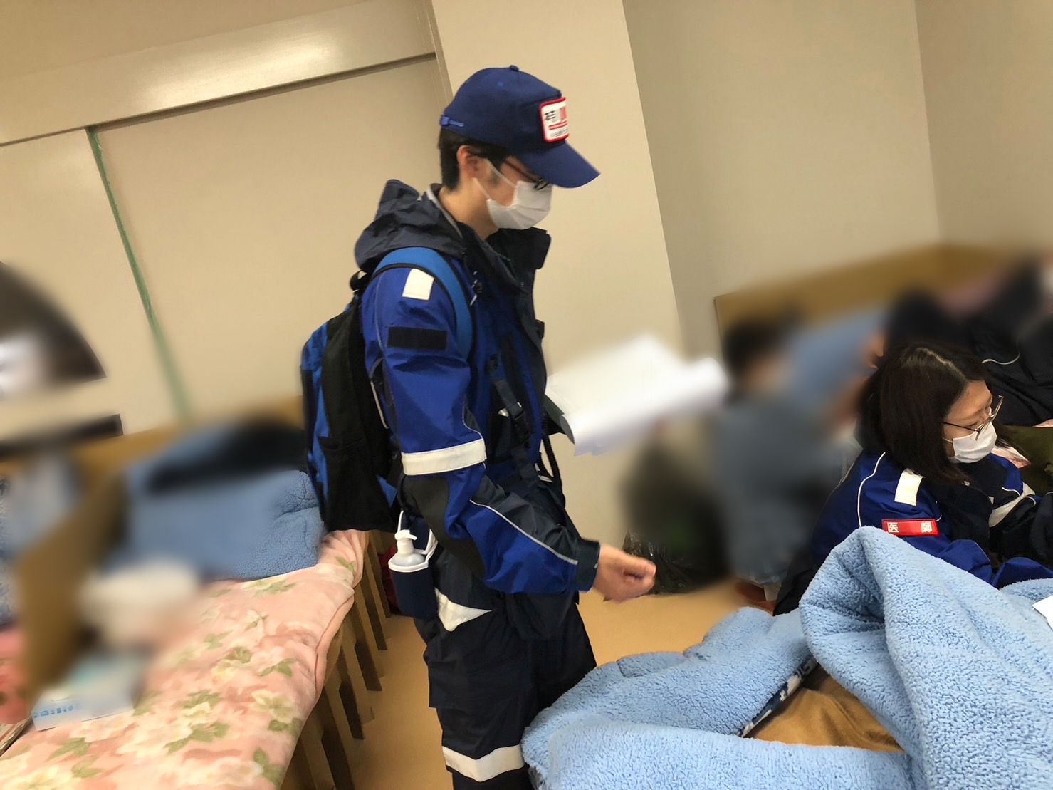 避難所での救護活動1