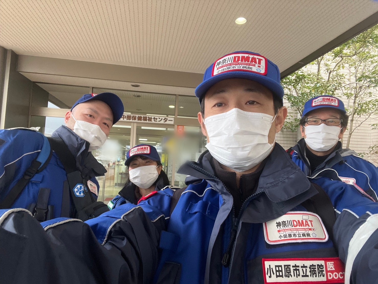 チーム2のDMAT隊 調整本部に参集