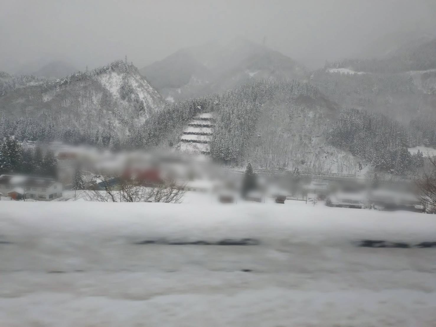 現場調査に向かう途中の風景