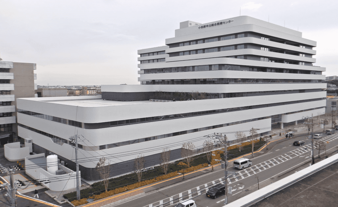 北西側から工事現場を撮影した上空写真