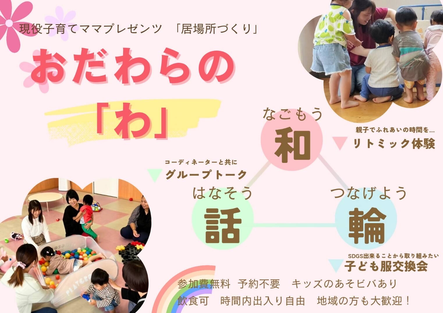アイデア(1)現役子育てママプレゼンツ「居場所づくり」おだわらの「わ」
