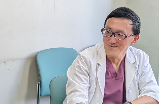 丹羽病院宮下院長がお話しているところ