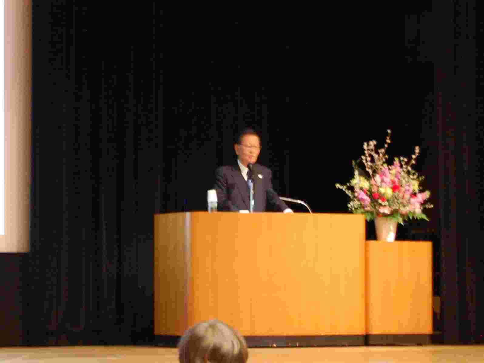 神野名誉校長による講演