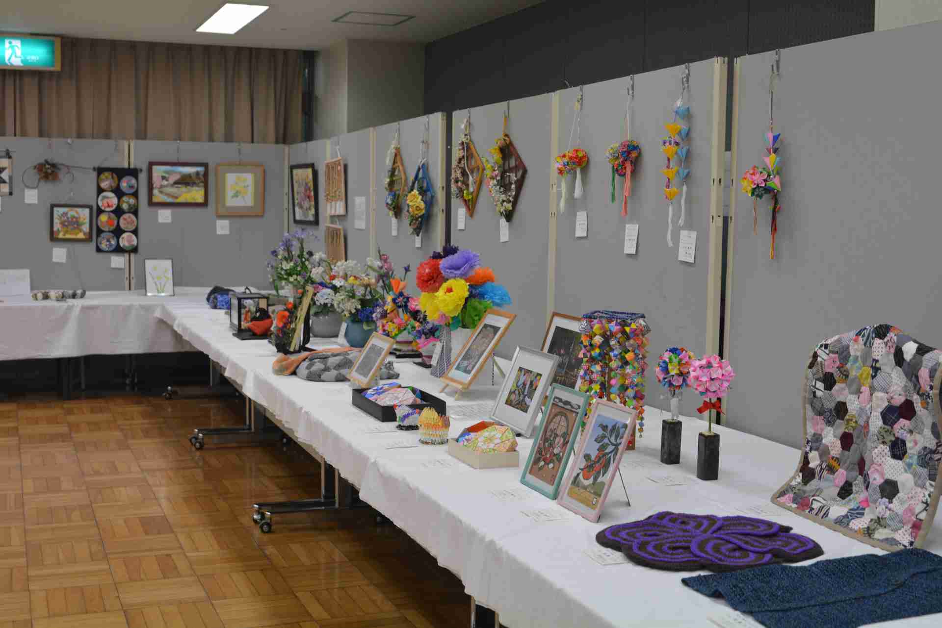 様々な作品の展示の様子