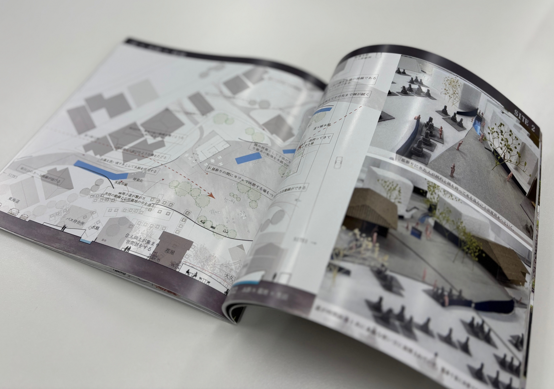東海大学の授業で作成した、板橋地区の特徴や提案などをまとめた冊子