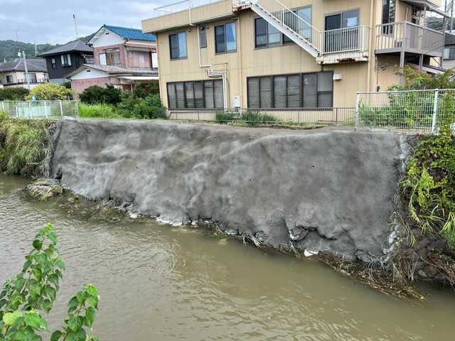 ④国府津地内森戸川応急復旧工事後画像