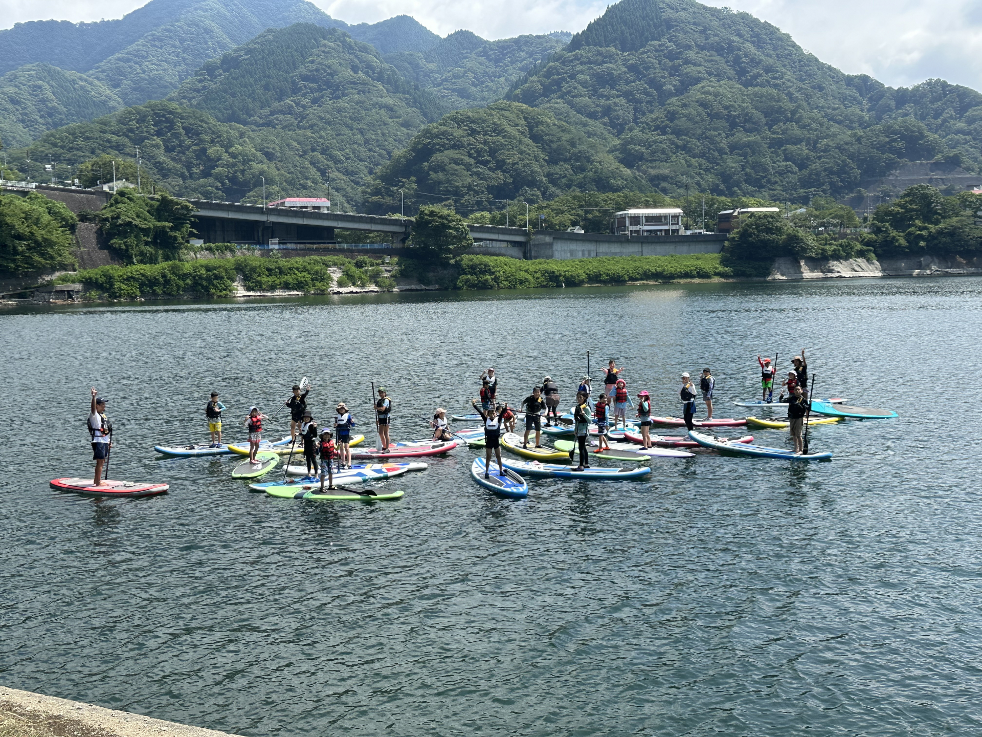 令和６年度　SUP体験の様子➀