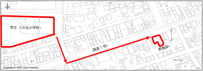 移設先位置図