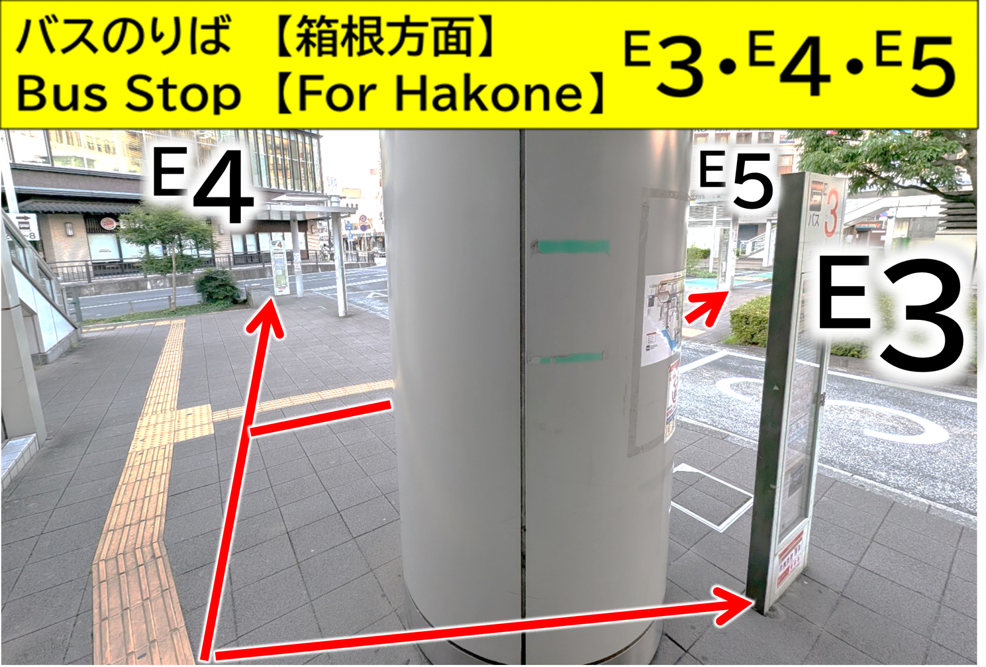 小田原駅東口バスのりば【箱根方面】