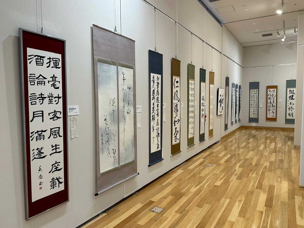 書道部門 展示風景