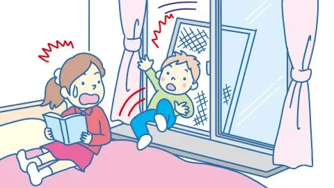 転落事故イラスト