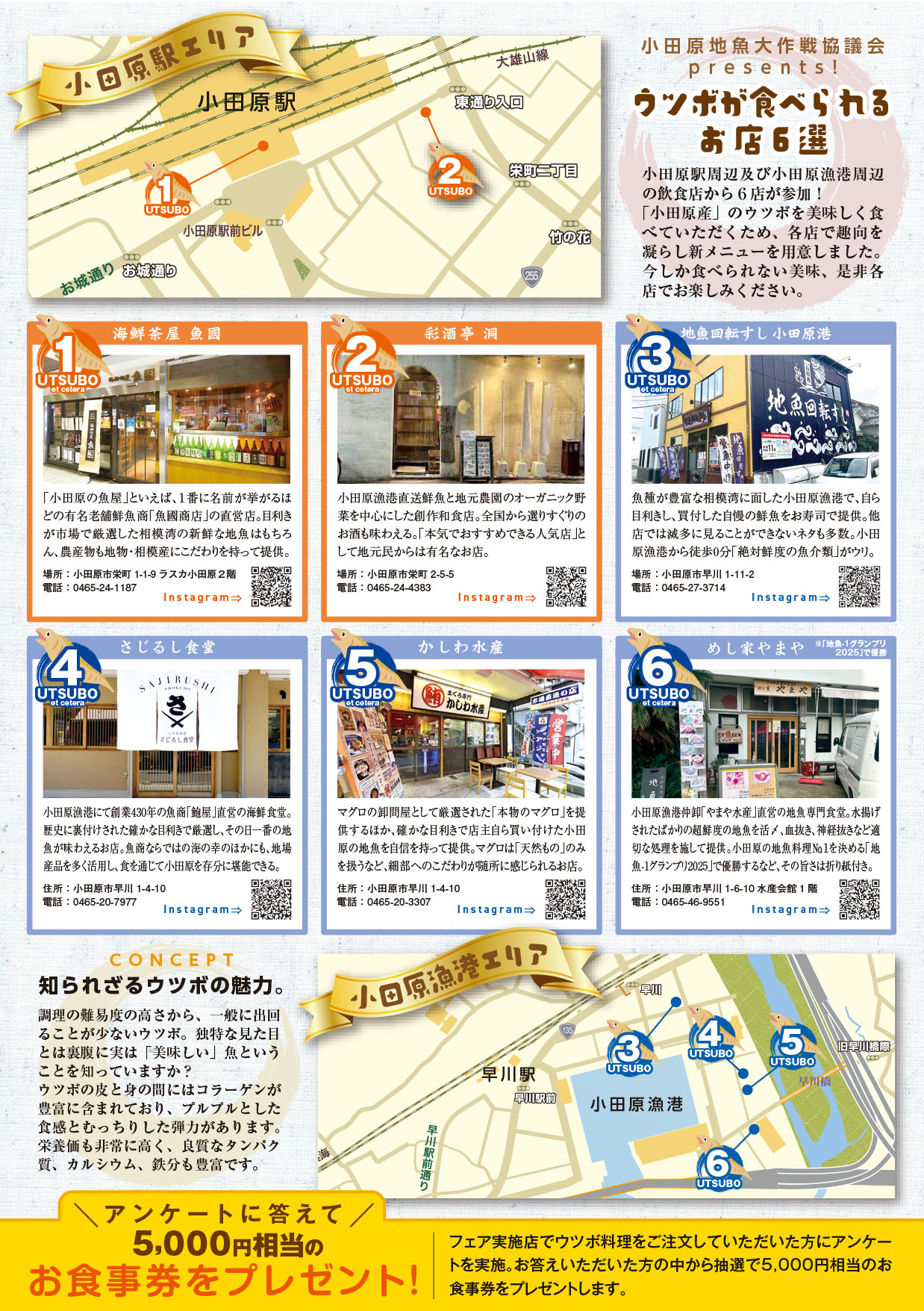 おだわらウツボフェア参加店舗