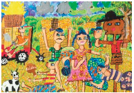 大賞受賞作品「スリランカの稲刈り」