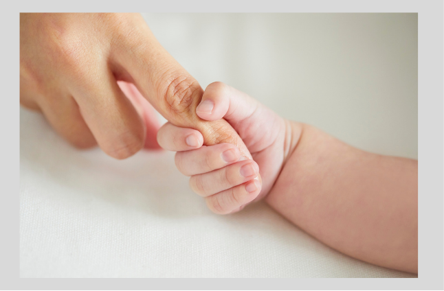 赤ちゃん手写真