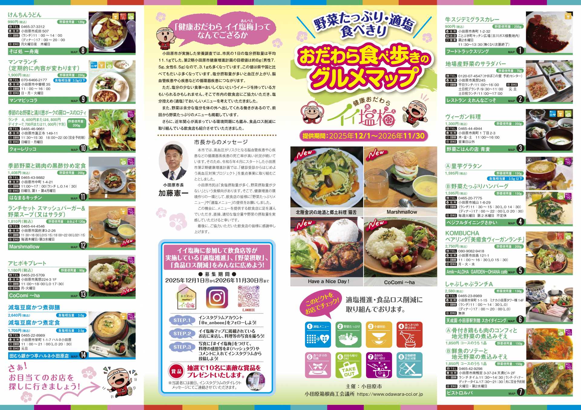 2025年版おだわら食べ歩きのグルメマップ