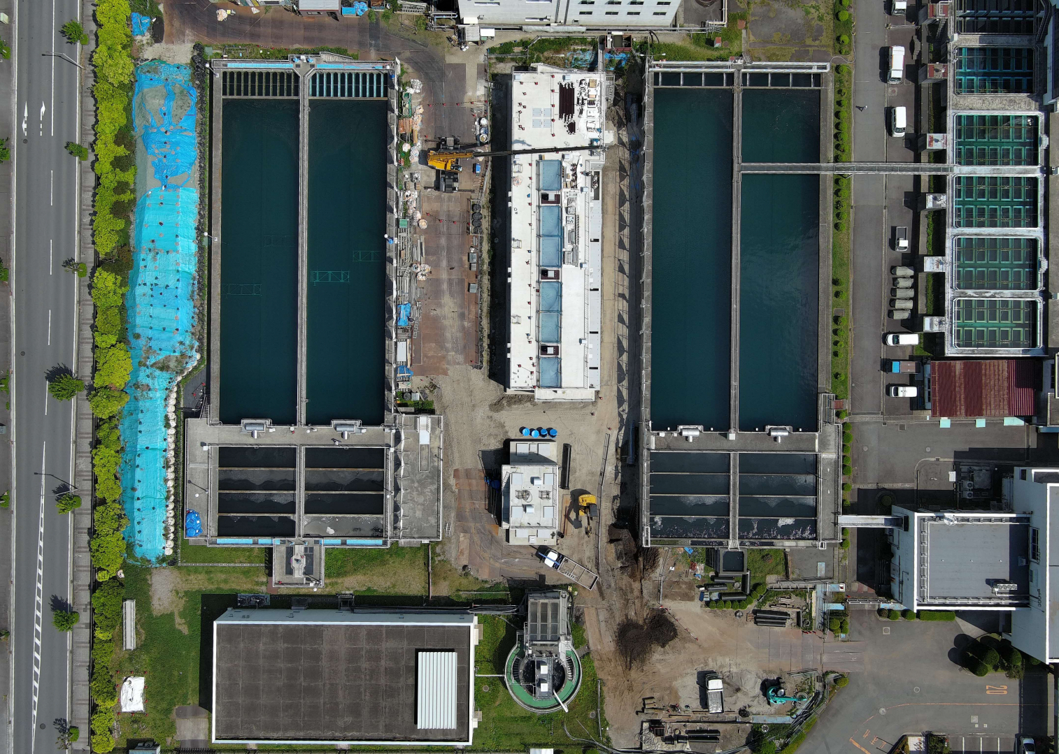 写真は令和8年5月14日にB工区上空から撮影した写真です。
