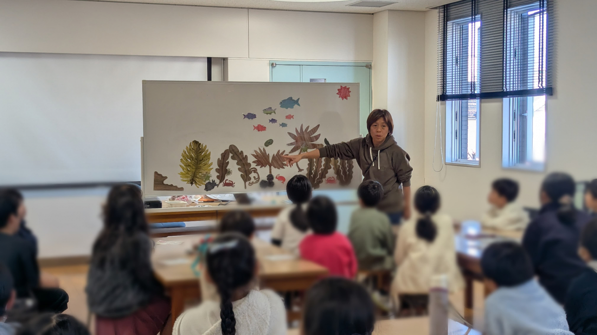 海藻について説明している様子