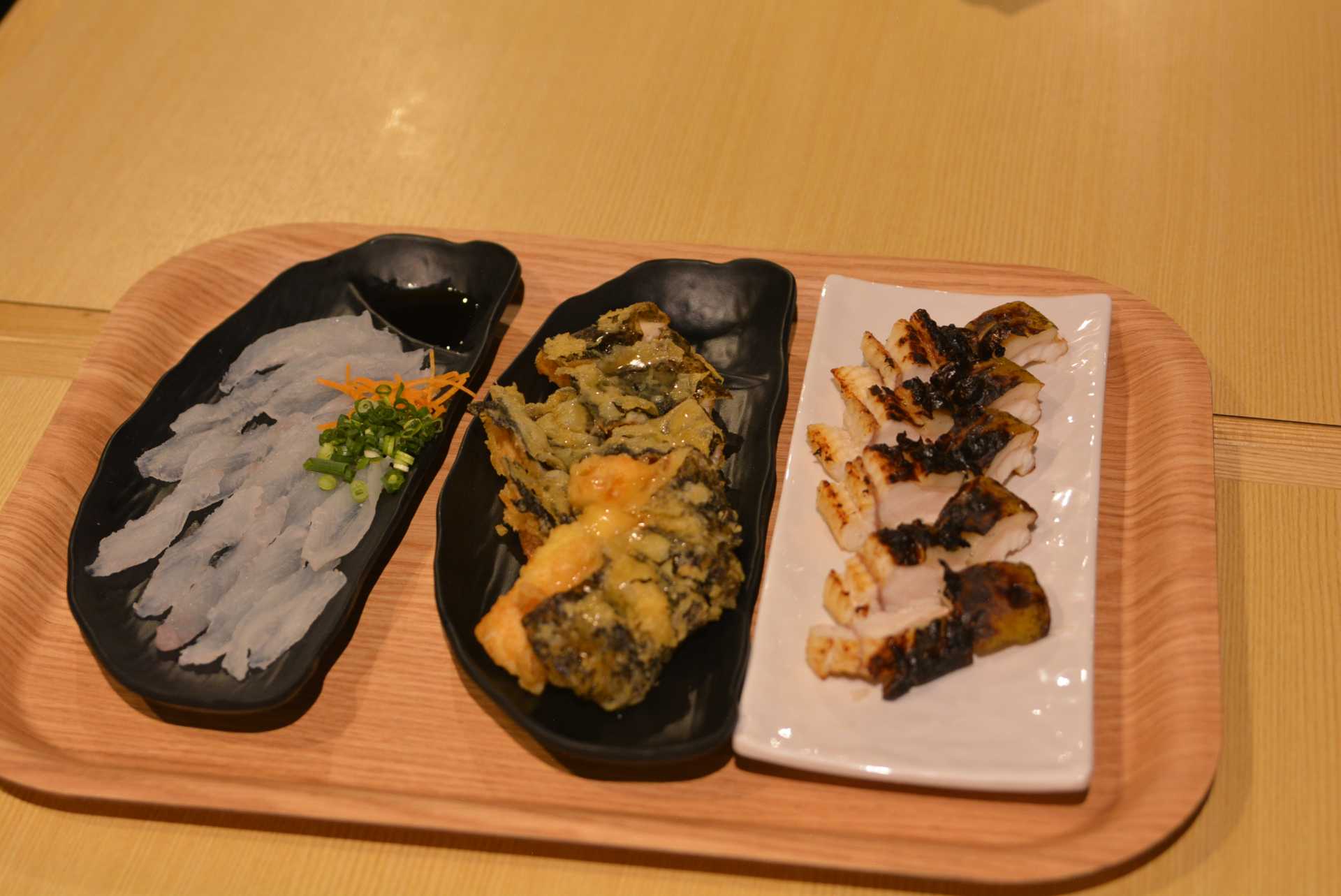 ウツボ料理の試作品