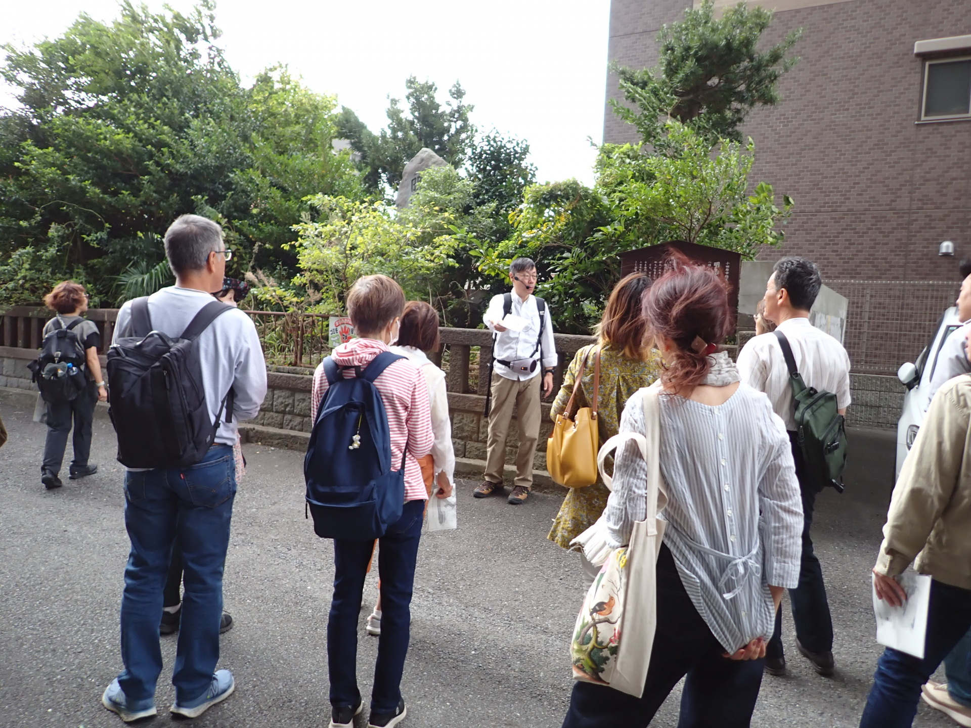 御府内めぐりのようす（教養課程「郷土の魅力を知り伝える」）