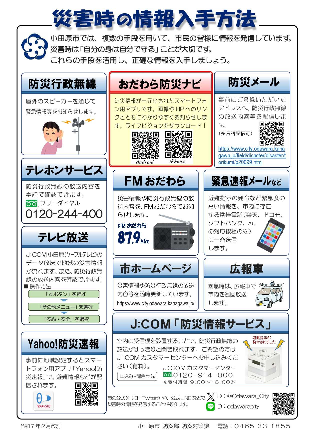 災害時の情報入手方法