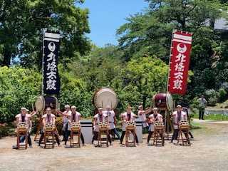 小田原北條太鼓の会の演奏の様子