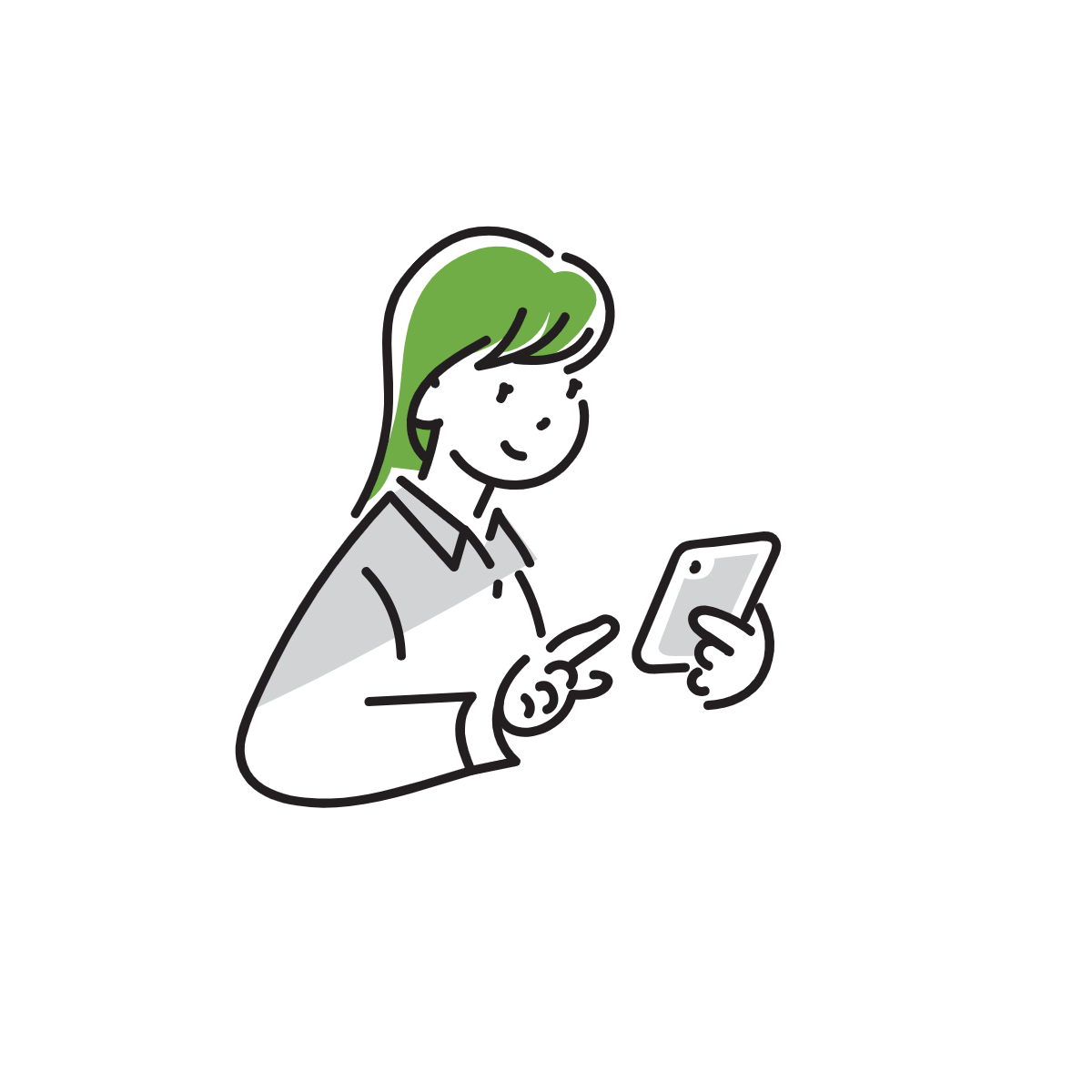 インフルエンサーのイメージイラスト