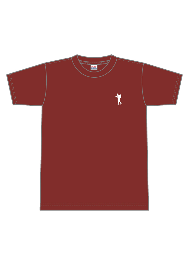 Tシャツ（バーガンディ）前面